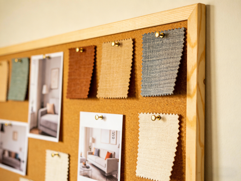 生成软装软木板图片