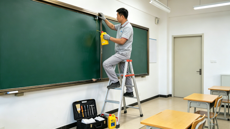 黑板维护保养宣传图