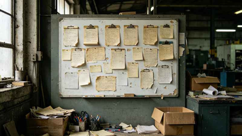 厂房车间萧索看板图生成